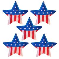 Ster van de USA Amerikaanse vlag - 9x - 45 cm - kunststof - wand decoraties - versieringen