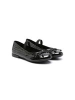 Geox Kids ballerines Plie à effet brillant - Noir