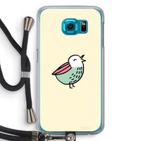 Birdy: Samsung Galaxy S6 Transparant Hoesje met koord