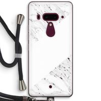 Biggest stripe: HTC U12+ Transparant Hoesje met koord