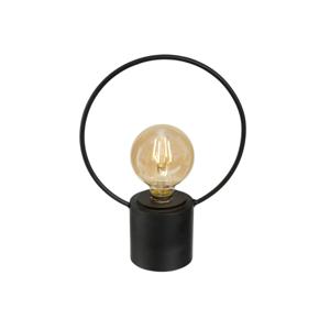 LED lamp - zwart - metaal - zonder snoer - H27.5 - vintage - tafellamp/nachtlamp