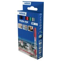 Markal DURA-INK FINE 22370 Permanent marker Rood, Zwart Watervast: Ja