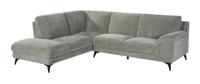 LABEL51 Loungebank 'Santino' Links, Elite stof, kleur Stone