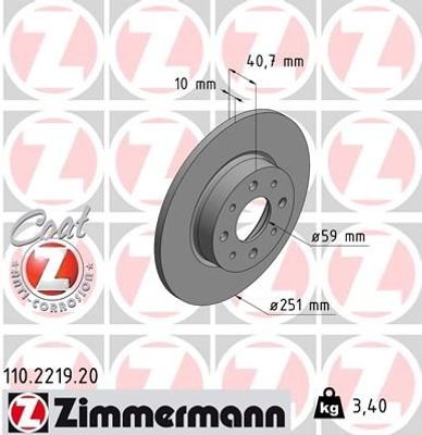 Remschijf Coat Z 110221920
