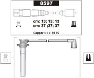 Bougiekabelset MSK1303