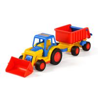Cavallino Toys Cavallino Basics Tractor met Shovel en Trailer - thumbnail