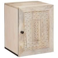 Badkamer Kast Wit 38 x 33.5 x 160 cm Massief Mango Hout