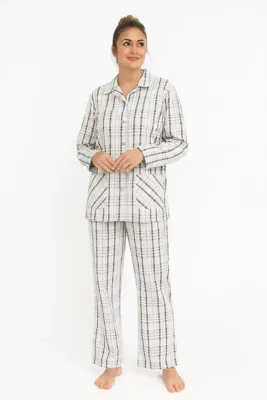 Flanellen pyjama dames - Ruit