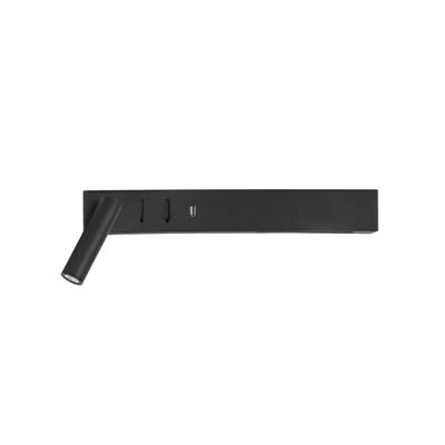 Lyora BedlampjeVida links zwart met usb - 9533522