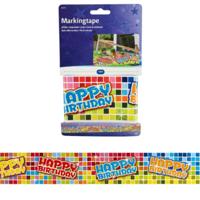 Folat afzetlint happy birthday 7 m | 24 stuks