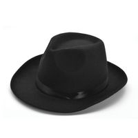 Zwarte Fedora verkleed hoed voor volwassenen - Verkleedhoofddeksels - thumbnail
