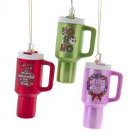 Glas oversized beker 3A 13 cm ornament Kurt S. Adler - Kurt s adler