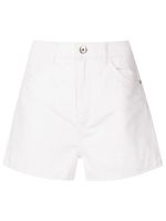Emporio Armani short en jean à patch logo - Tons neutres