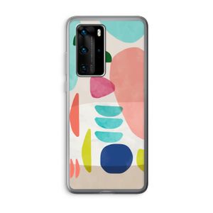 Bold Rounded Shapes: Huawei P40 Pro Transparant Hoesje