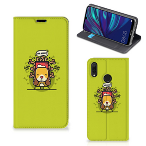 Huawei Y7 hoesje Y7 Pro (2019) Magnet Case Doggy Biscuit