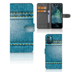 Nokia G11 | G21 Wallet Case met Pasjes Jeans