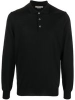 Corneliani polo en maille à manches longues - Noir - thumbnail