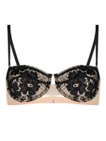 Wolford semi-sheer laced bra - Noir