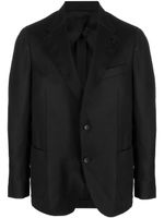 Lardini blazer boutonné à revers crantés - Noir - thumbnail