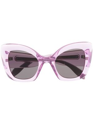 Alexander McQueen Eyewear lunettes de soleil teintées à monture papillon - Violet