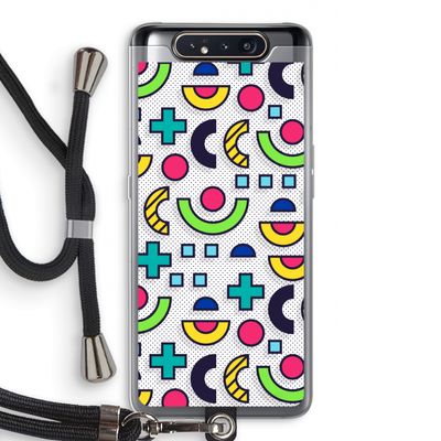 8-bit N°6: Samsung Galaxy A80 Transparant Hoesje met koord