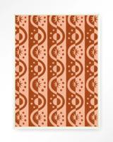 Urban Cotton Wandkleed 'Moon BlockPrint' 80 x 110cm in Floating Frame - off white