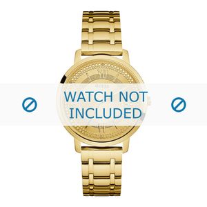 Guess horlogeband W0933L2 Montauk Staal Goud 18mm