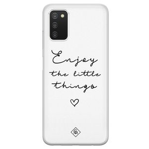 Samsung Galaxy A03s siliconen hoesje - Enjoy life