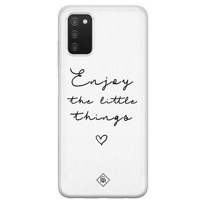Samsung Galaxy A03s siliconen hoesje - Enjoy life