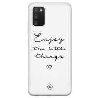 Samsung Galaxy A03s siliconen hoesje - Enjoy life