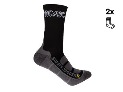 Safety Jogger ACDC Sokken | Zwart/Wit | 1 paar | Maat 47-48 - SW5300470