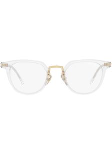 Prada Eyewear lunettes de soleil PR 17YS miroitées à monture ronde - Blanc