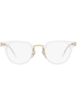 Prada Eyewear lunettes de soleil PR 17YS miroitées à monture ronde - Blanc