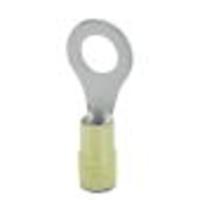 Phoenix Contact 3241213 Ringkabelschoen Dwarsdoorsnede (max.): 6 mm² Schachtdiameter: 8.40 mm Deels geïsoleerd Geel 100 stuk(s)