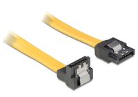 Delock 82479 SATA 3 Gb/s Kabel recht naar beneden haaks 50cm geel