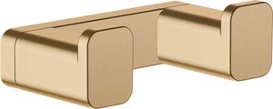 Hansgrohe AddStoris dubbele wandhaak 6,6x3,6x2,1cm brushed bronze