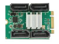 DeLOCK Converter M.2 Key B+M > Hybrid 4 x SATA adapter 62850 - thumbnail