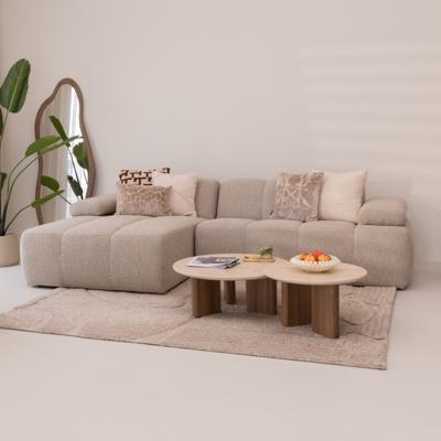 WOOOD Loungebank 'Mojo' Links, Bouclé, kleur Beige Melange