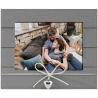 Haes Deco Houten Fotolijst Cergi horizontaal grijs met metalen hartje voor foto 13x18 - RD957HHS