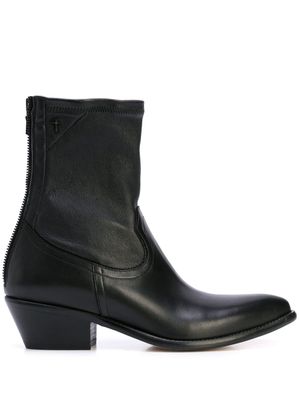 RTA bottines à fermeture latérale zippée - Noir