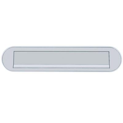 Hoppe briefplaat met veer - ovaal - 454 - 350x73mm - F1