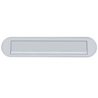 Hoppe briefplaat met veer - ovaal - 454 - 350x73mm - F1