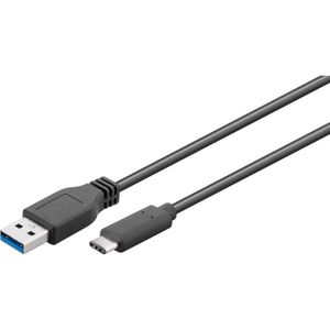 Goobay 71221 USB-kabel USB 3.2 Gen 1 (3.1 Gen 1) 2 m USB A USB C Zwart