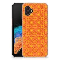 Samsung Galaxy Xcover 6 Pro TPU bumper Batik Oranje