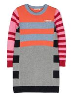 Marni Kids robe en maille à design colour block - Orange - thumbnail