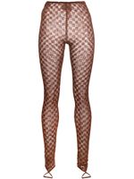 Forte Forte leggings en dentelle - Marron