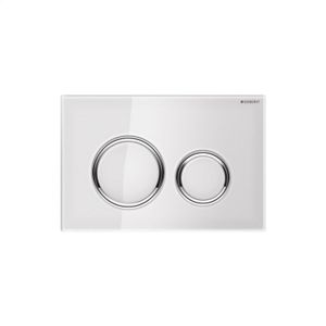 Geberit Bedieningsplaat Sigma 50 Round Glas Wit