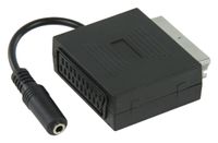 Valueline VLVP31930B02 kabeladapter/verloopstukje Scart + 3.5mm Scart Zwart - thumbnail