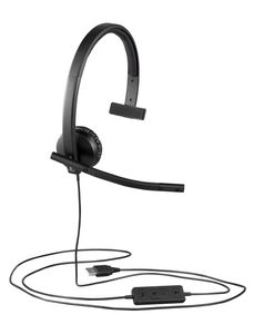 Logitech H570e Headset Bedraad Hoofdband Kantoor/callcenter USB Type-A Zwart