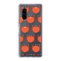 Krab: Sony Xperia 5 Transparant Hoesje Krab: Sony Xperia 5 Transparant Hoesje